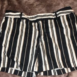 Black and white stripped shorts, jones & co.